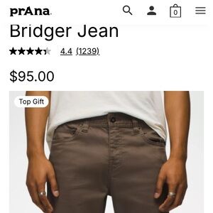 Prana Men's Slim Jeans - Brown